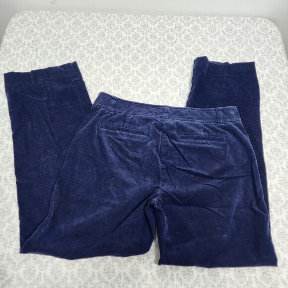 Lilly Pulitzer Navy Palm Beach Fit Corduroy Pants Size 6 - Picture 3 of 4